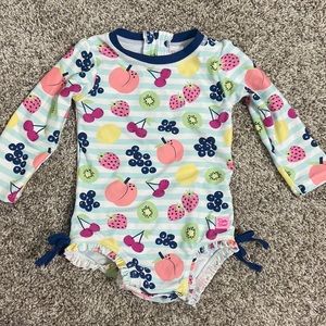 Ruffle butts rashguard swimsuit size 18-24 months